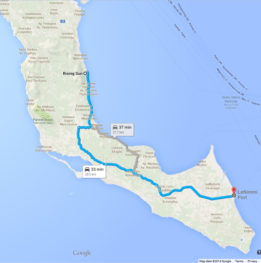 Lefkimmi Port - RisingSun