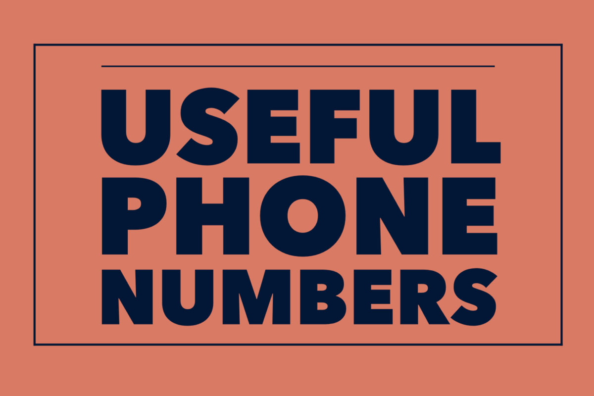Useful Telephones Numbers